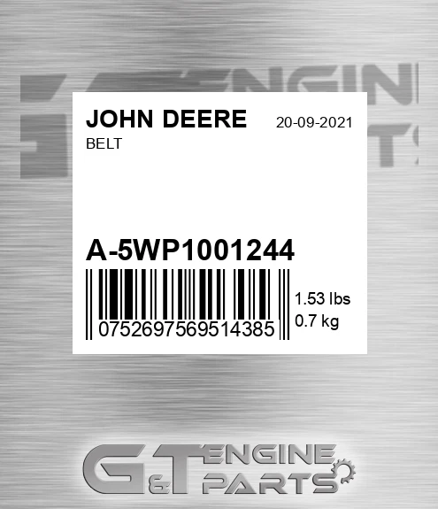 A-5WP1001244 Belt for JOHN DEERE
