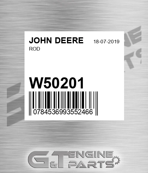 W50201 Rod for JOHN DEERE
