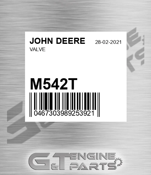 M542T Valve for JOHN DEERE