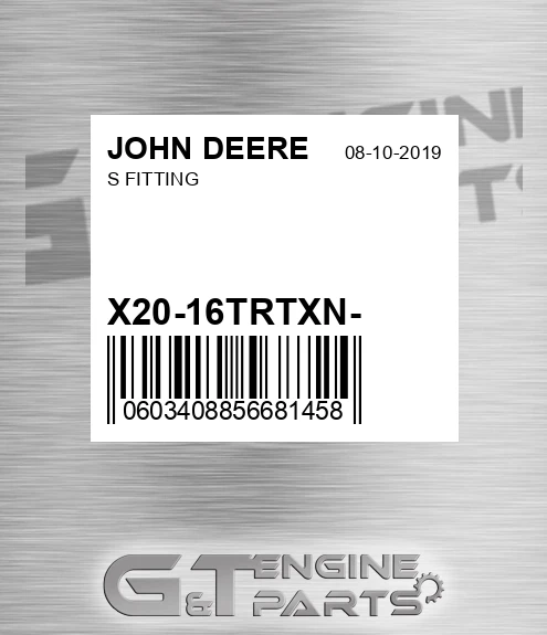 X20-16TRTXN S Fitting for JOHN DEERE