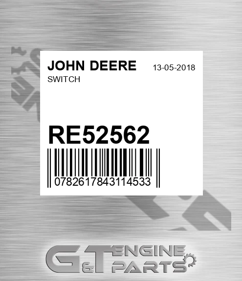 RE52562 Switch for JOHN DEERE