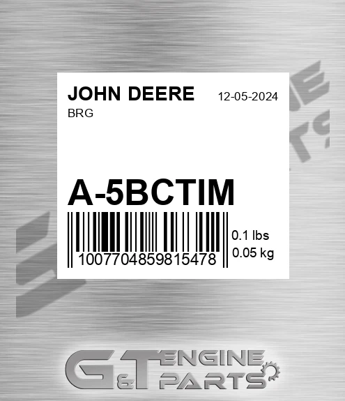 A-5BCTIM Brg for JOHN DEERE