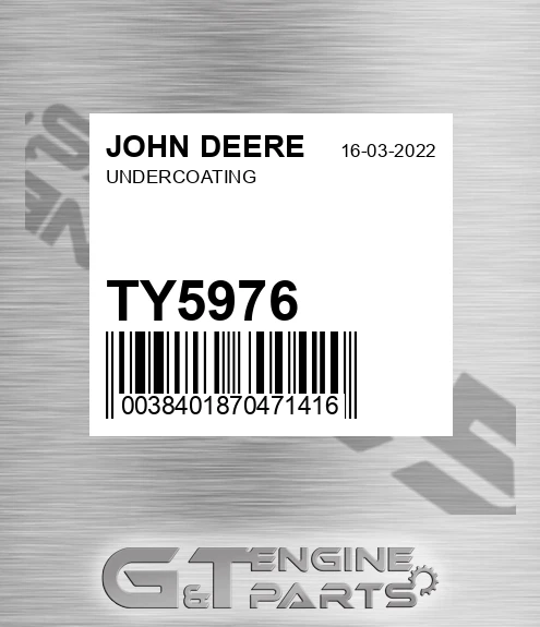 TY5976 Undercoating for JOHN DEERE