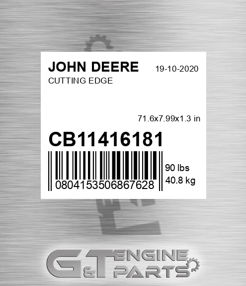 CB11416181 JOHN DEERE Cutting Edge