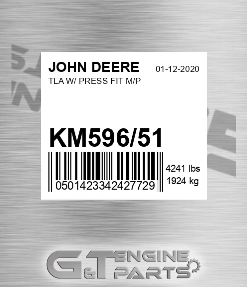 KM596/51 Tla W/ Press Fit M/p