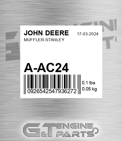 A-AC24 Muffler-stanley for JOHN DEERE