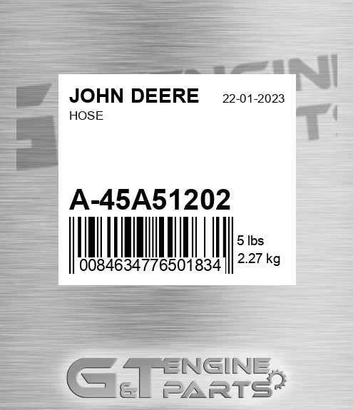 A-45A51202 Hose for JOHN DEERE
