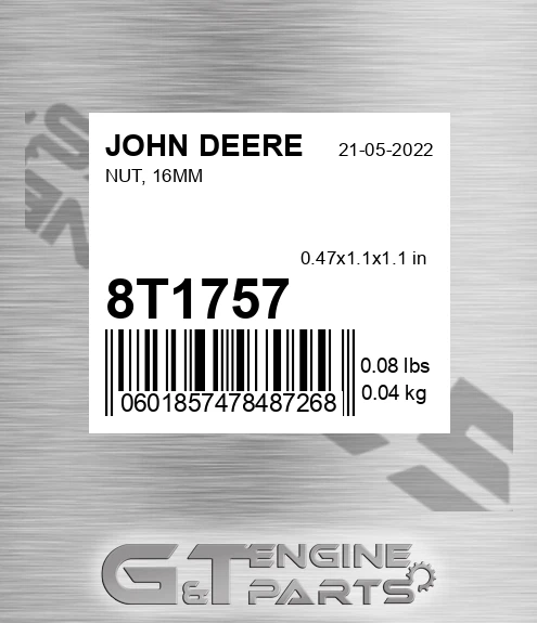 8T1757 Nut, 16mm