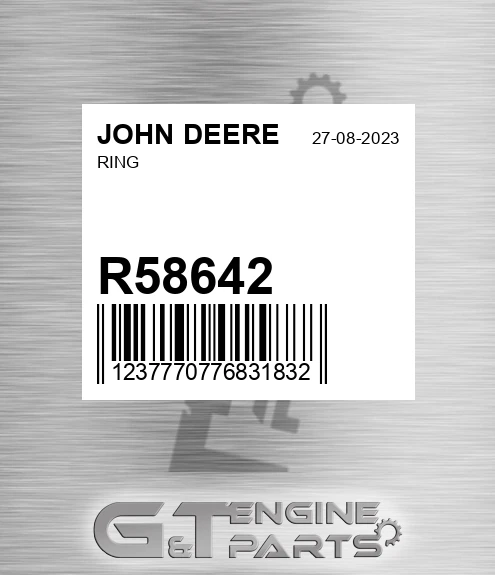 R58642 Ring for JOHN DEERE