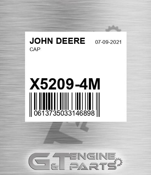 X5209-4M Cap for JOHN DEERE