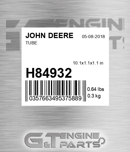 H84932 Tube for JOHN DEERE