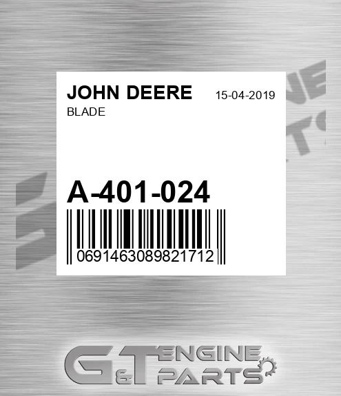 A-401-024 Blade for JOHN DEERE