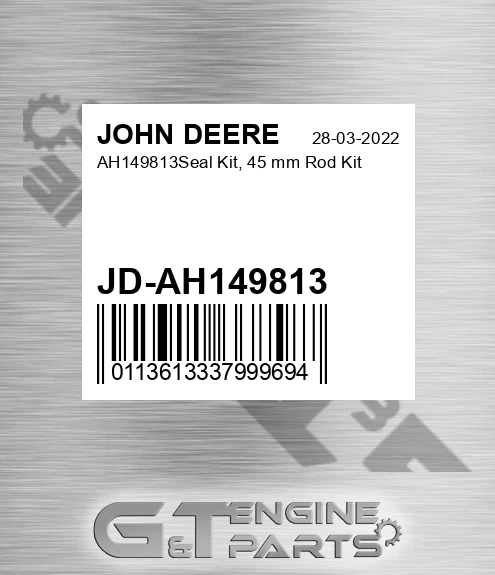 JD-AH149813 Ah149813seal Kit, 45 Mm Rod Kit