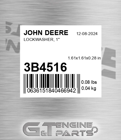 3B4516 Lockwasher, 1"