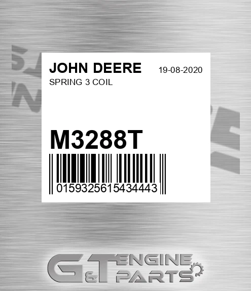 M3288T Spring 3 Coil for JOHN DEERE