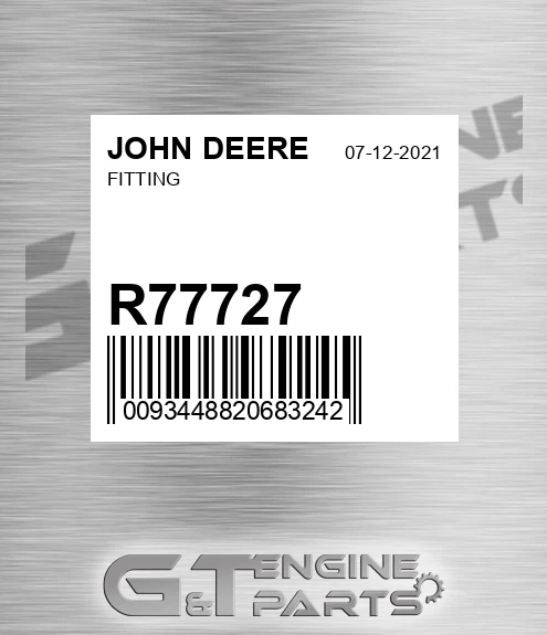 R77727 JOHN DEERE Fitting