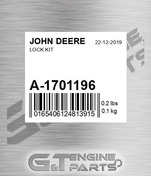 A-1701196 Lock Kit for JOHN DEERE