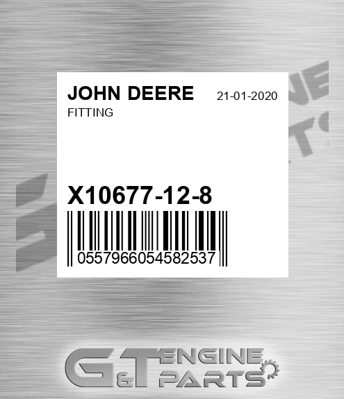 X10677-12-8 Fitting for JOHN DEERE