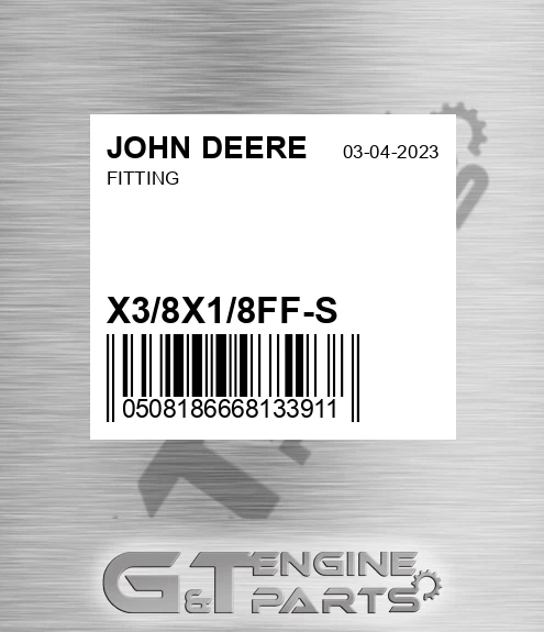 X3/8X1/8FF-S Fitting for JOHN DEERE