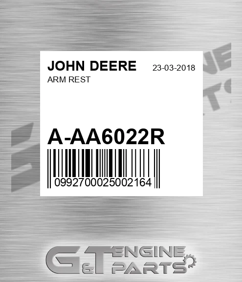 A-AA6022R Arm Rest for JOHN DEERE