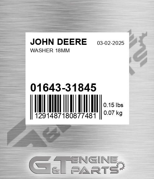 01643-31845 Washer 18mm