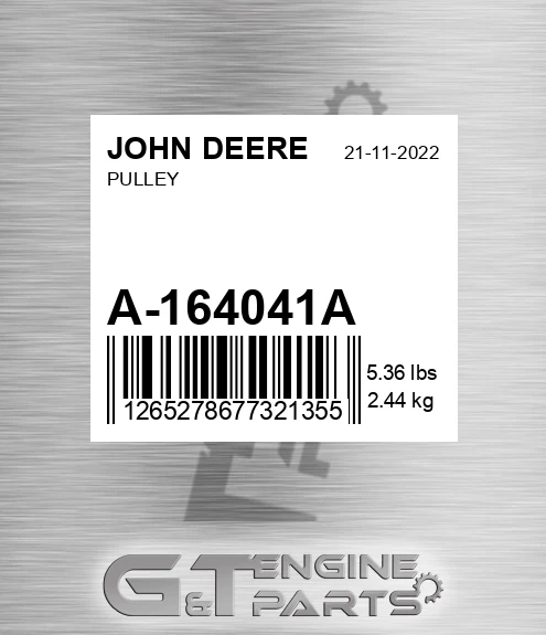 A-164041A Pulley for JOHN DEERE