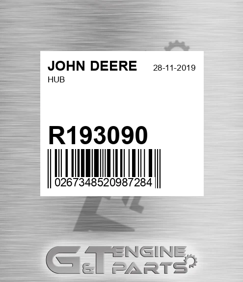 R193090 Hub for JOHN DEERE