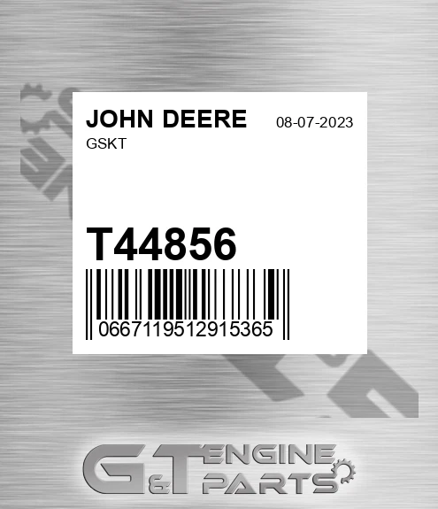 T44856 Gskt for JOHN DEERE