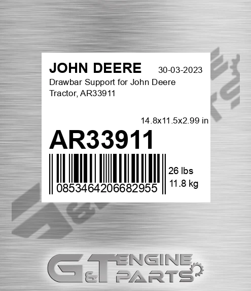 AR33911 Drawbar Support For Tractor, for JOHN DEERE