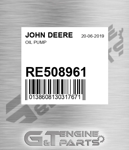 RE508961 Oil Pump