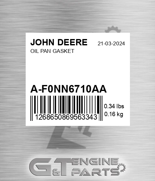 A-F0NN6710AA Oil Pan Gasket for JOHN DEERE