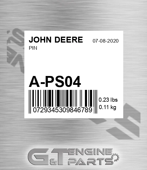 A-PS04 Pin for JOHN DEERE