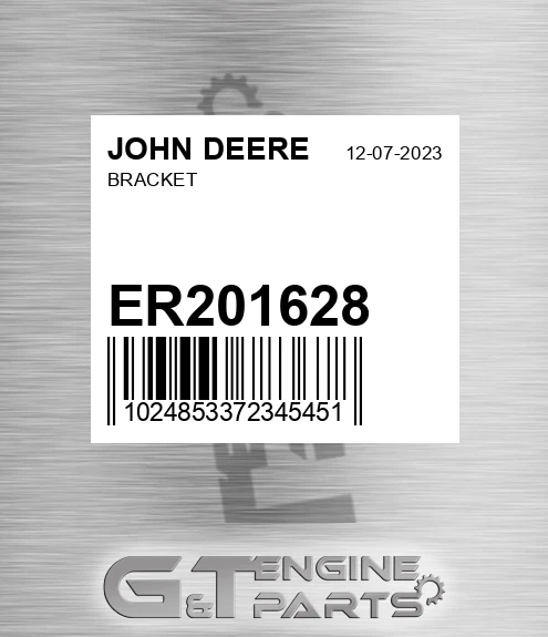 ER201628 Bracket for JOHN DEERE