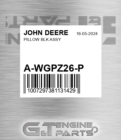 A-WGPZ26-P Pillow Blk Assy for JOHN DEERE