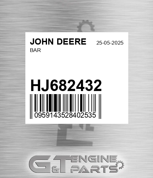 HJ682-432 Bar for JOHN DEERE