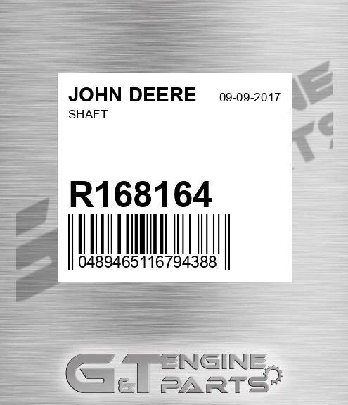 R168164 JOHN DEERE Shaft