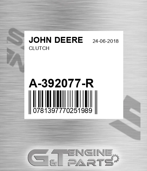 A-392077-R Clutch for JOHN DEERE