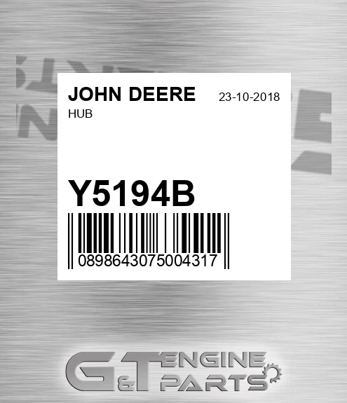 Y5194B Hub for JOHN DEERE
