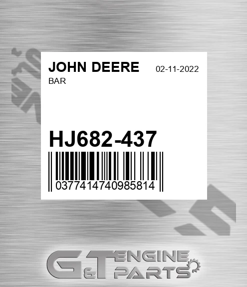 HJ682-437 Bar for JOHN DEERE