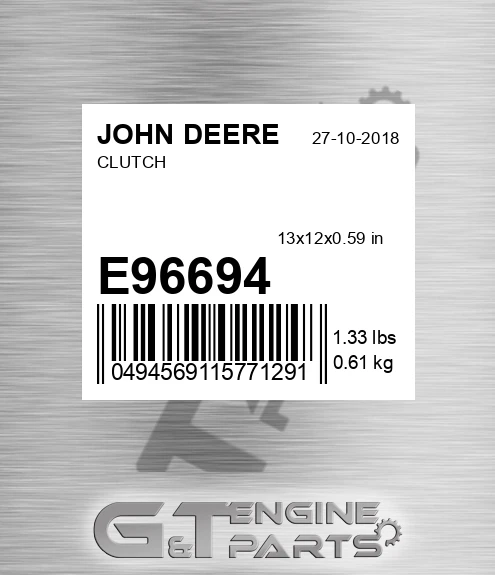 E96694 Clutch for JOHN DEERE