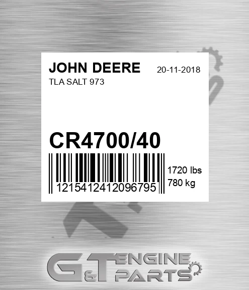 CR4700/40 Tla Salt 973 for JOHN DEERE