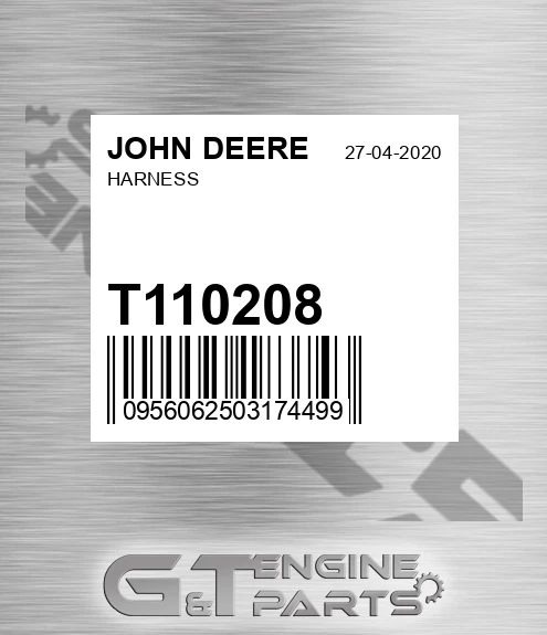 T110208 JOHN DEERE Harness