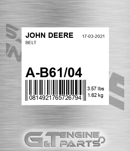 A-B61/04 Belt for JOHN DEERE