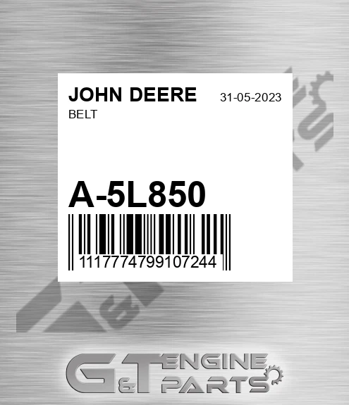 A-5L850 Belt for JOHN DEERE