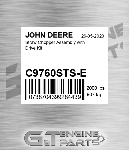 C9760STS-E Straw Chopper Assembly With Drive Kit for JOHN DEERE