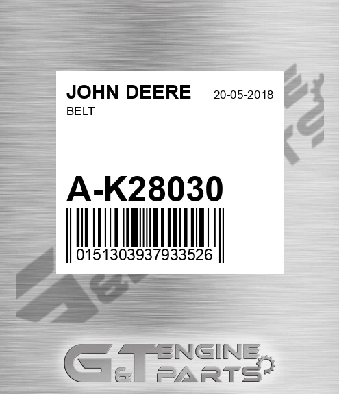 A-K28030 Belt for JOHN DEERE