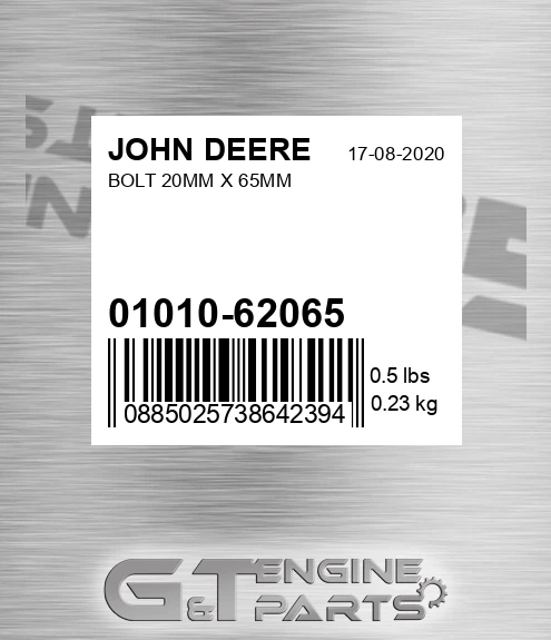 01010-62065 Bolt 20mm X 65mm