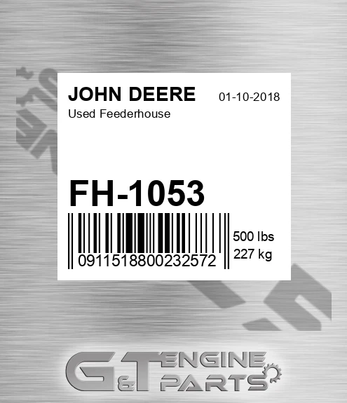 FH-1053 Used Feederhouse for JOHN DEERE