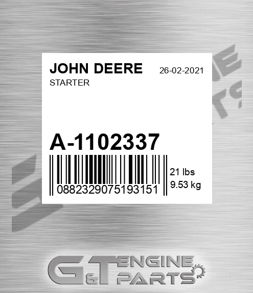 A-1102337 Starter for JOHN DEERE