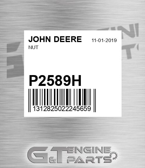 P2589H Nut for JOHN DEERE